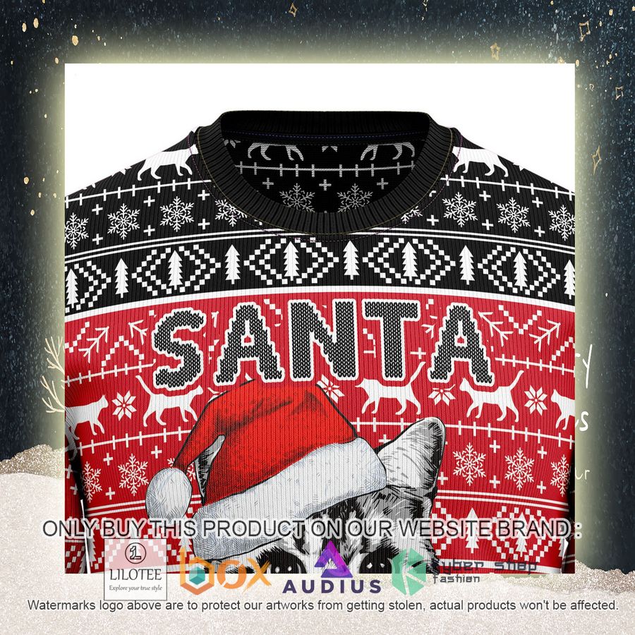 Santa Claws Cat Ugly Christmas Sweater 11 santa claws cat ugly christmas sweater 11 88572