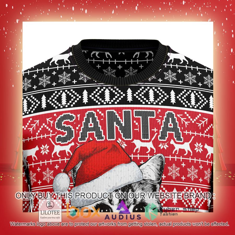 Santa Claws Cat Ugly Christmas Sweater 14 santa claws cat ugly christmas sweater 14 34212