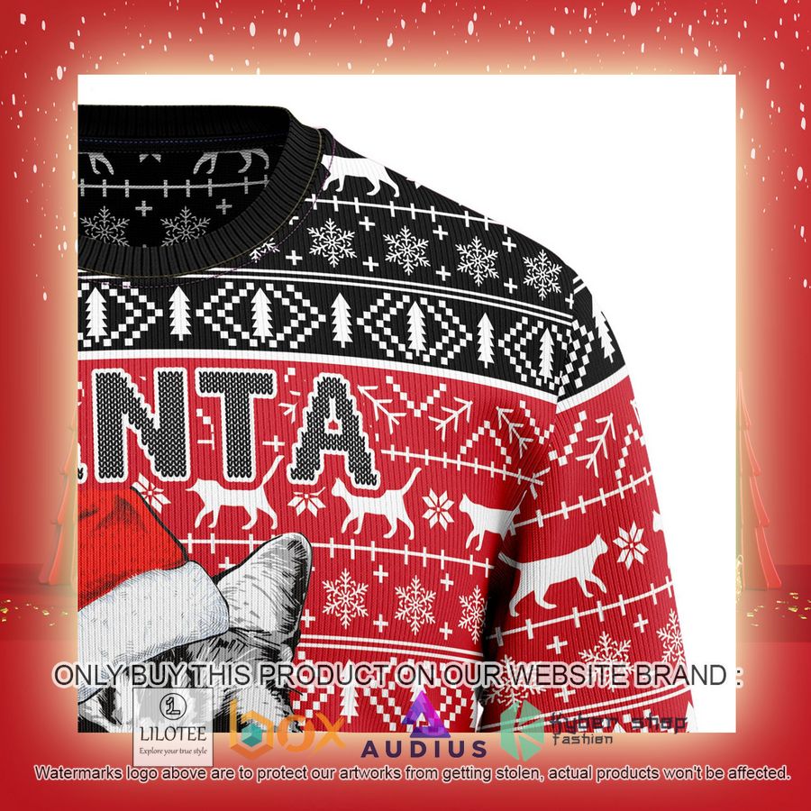 Santa Claws Cat Ugly Christmas Sweater 15 santa claws cat ugly christmas sweater 15 5342