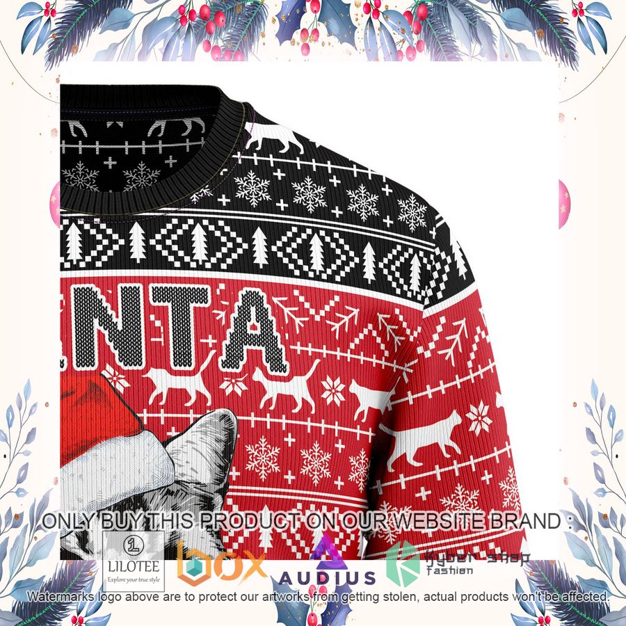 Santa Claws Cat Ugly Christmas Sweater 18 santa claws cat ugly christmas sweater 18 34684