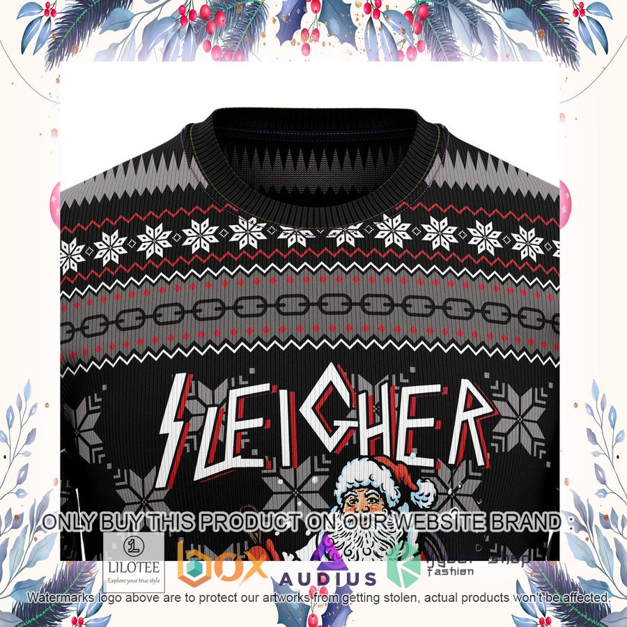 Santa Sleigher Ugly Christmas Sweater 15 santa sleigher ugly christmas sweater 15 74535