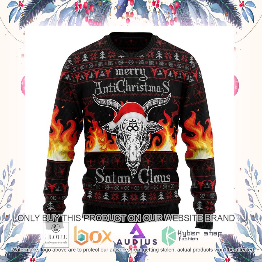 Satan Claus Merry Christmas Hail Satanic Ugly Christmas Sweater 14 satan claus merry christmas hail satanic ugly christmas sweater 14 17518