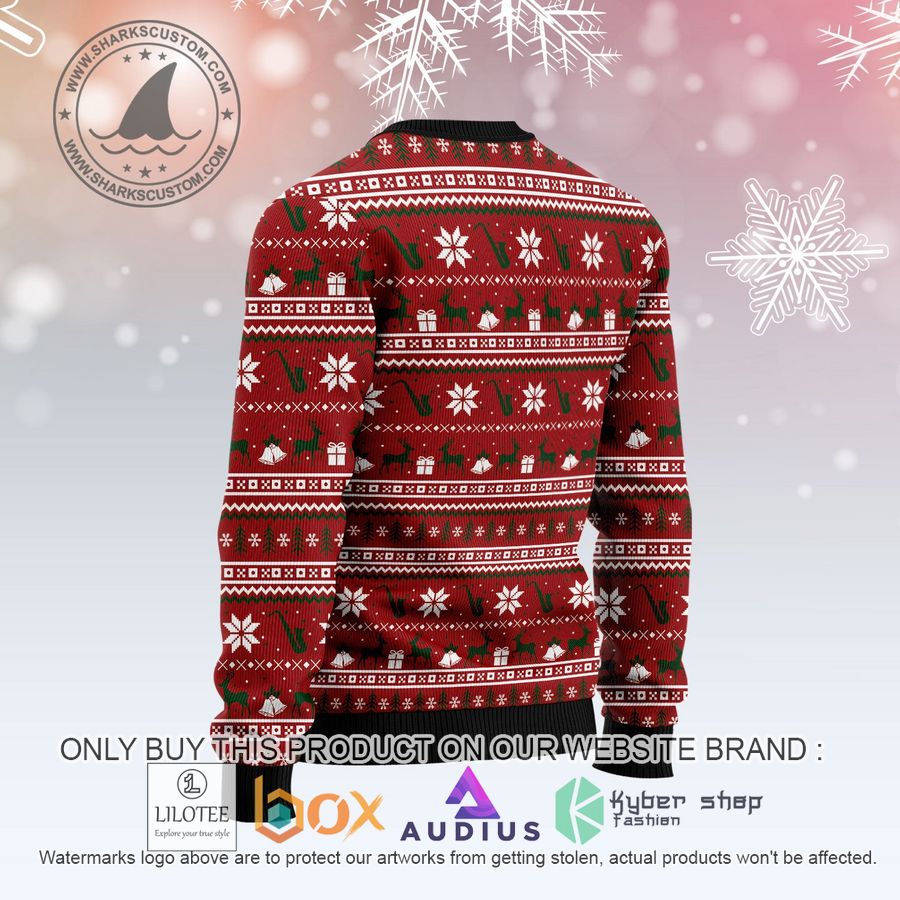 saxy holidays saxophone ugly christmas sweater 2 32750