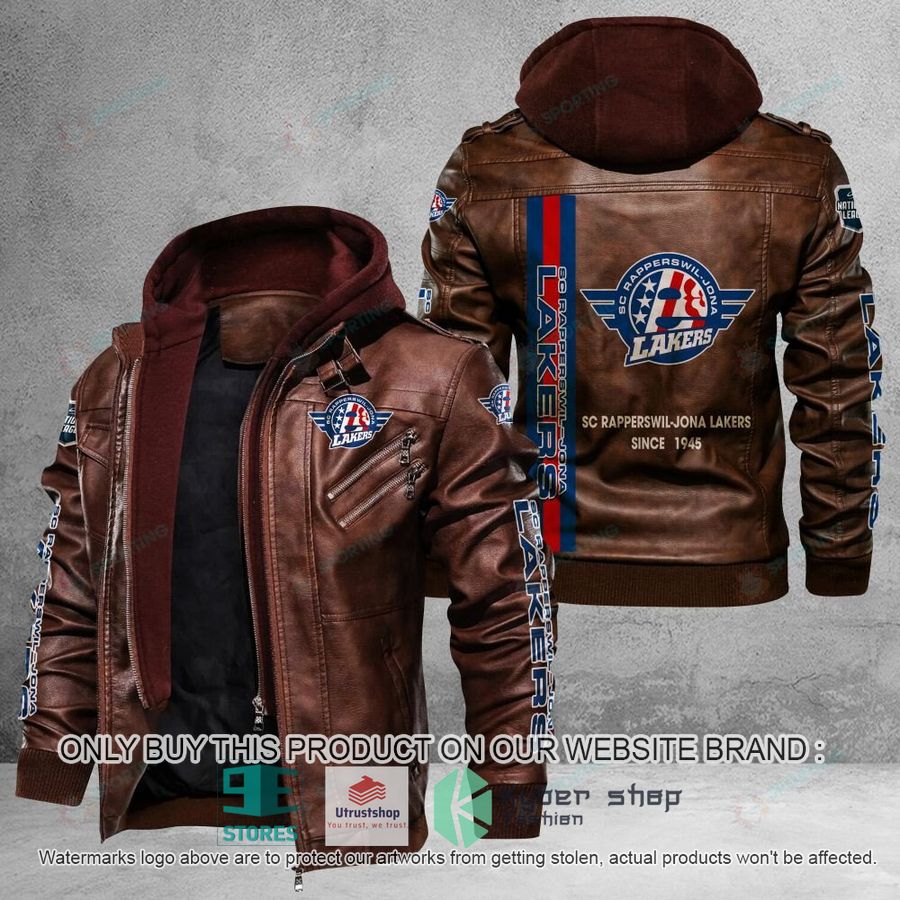 NEW SC Rapperswil-Jona Lakers Since 1945 Men Leather Jacket 2 sc rapperswil jona lakers since 1945 leather jacket 2 46725