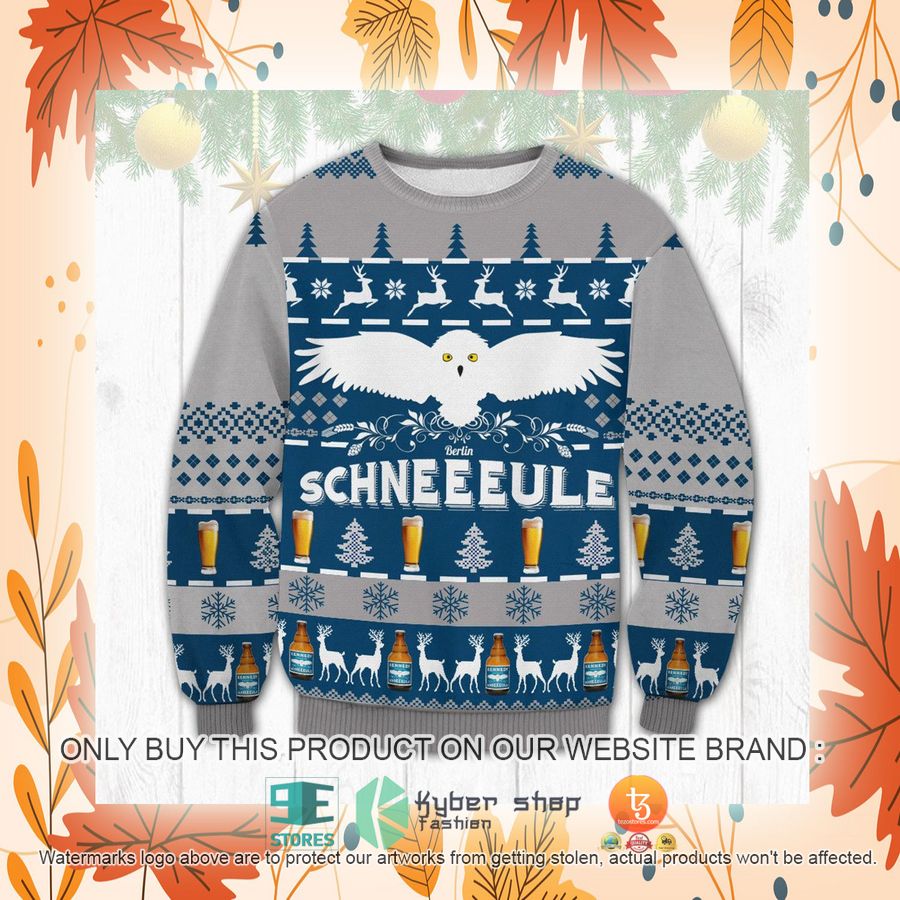 NEW Schneeule Berlin Beer Christmas Ugly Sweater 2 schneeule berlin beer ugly christmas sweater 2 16960