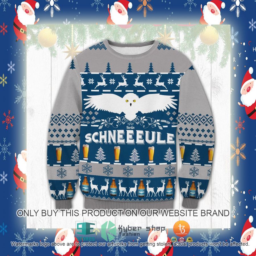 NEW Schneeule Berlin Beer Christmas Ugly Sweater 4 schneeule berlin beer ugly christmas sweater 4 67178