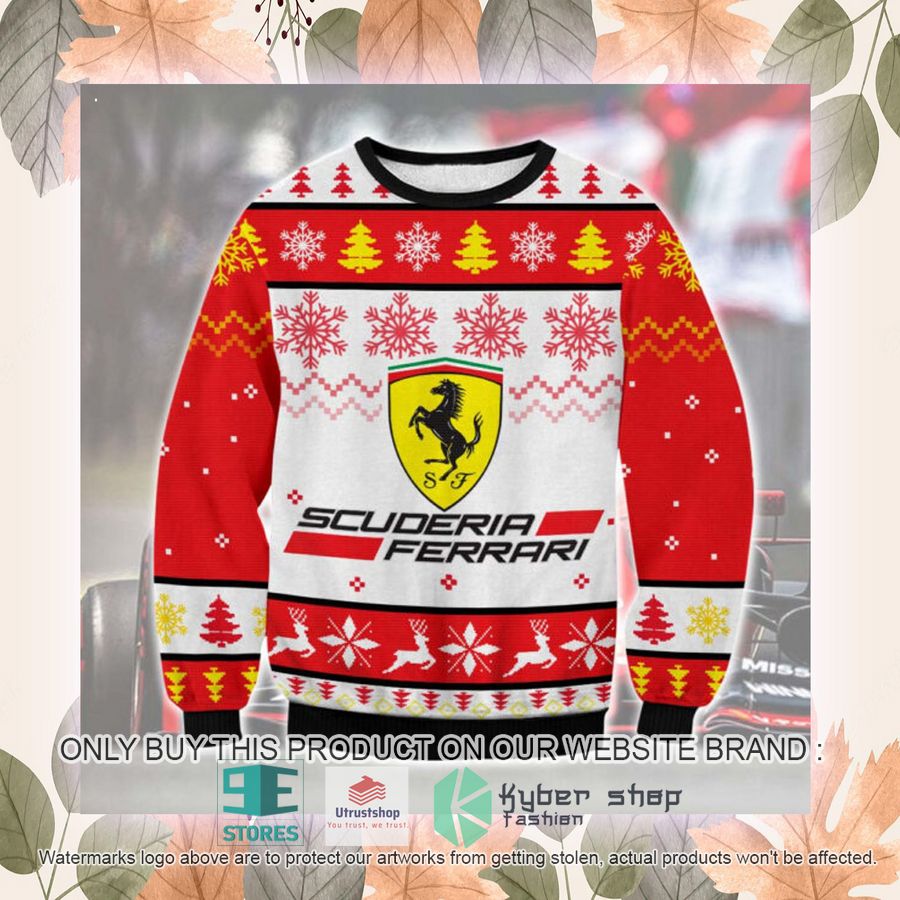 NEW Scuderia Ferrari F1 Ugly Christmas Sweater 2 scuderia ferrari f1 ugly christmas sweater 2 83100