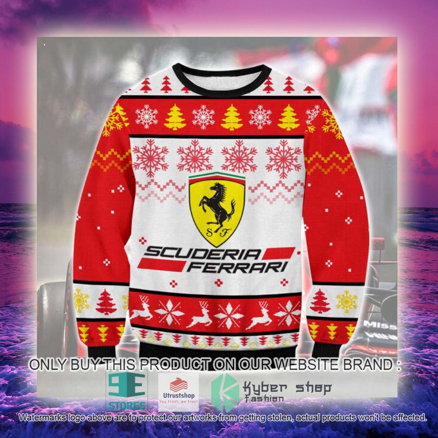 NEW Scuderia Ferrari F1 Ugly Christmas Sweater 3 scuderia ferrari f1 ugly christmas sweater 3 16403