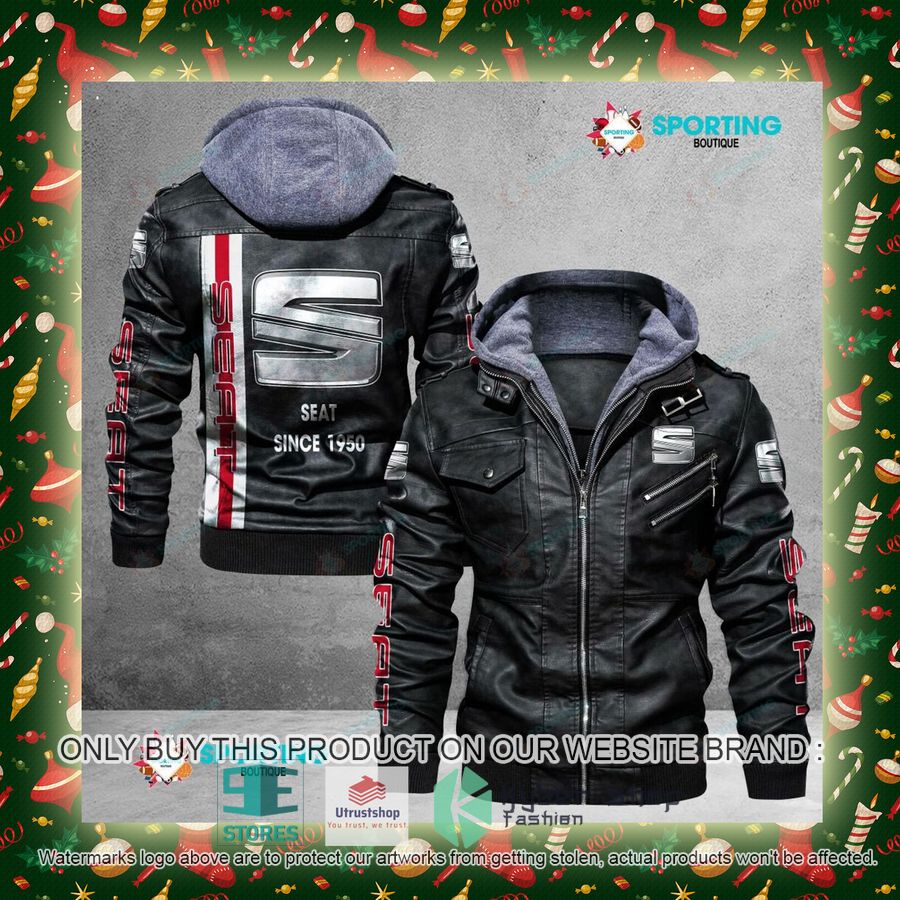 NEW SEAT Since 1950 Men Leather Jacket 5 seat since 1950 leather jacket 5 82777