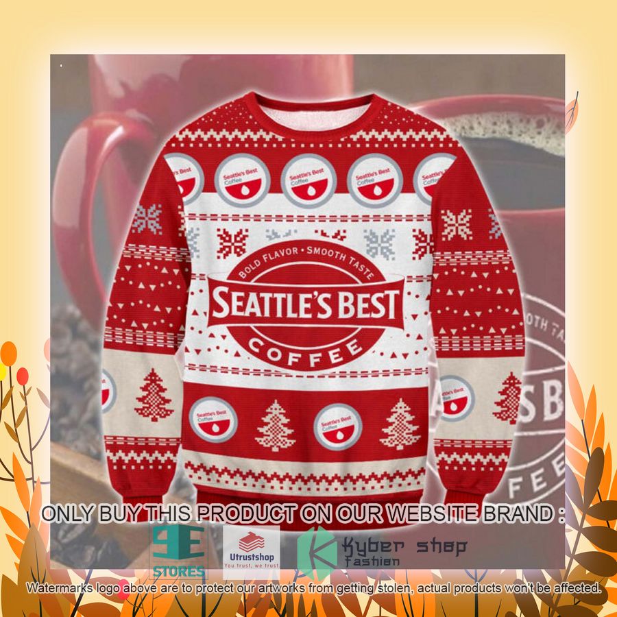 NEW Seatle's Best Coffee Ugly Sweater 4 seatles best coffee ugly christmas sweater 4 60607