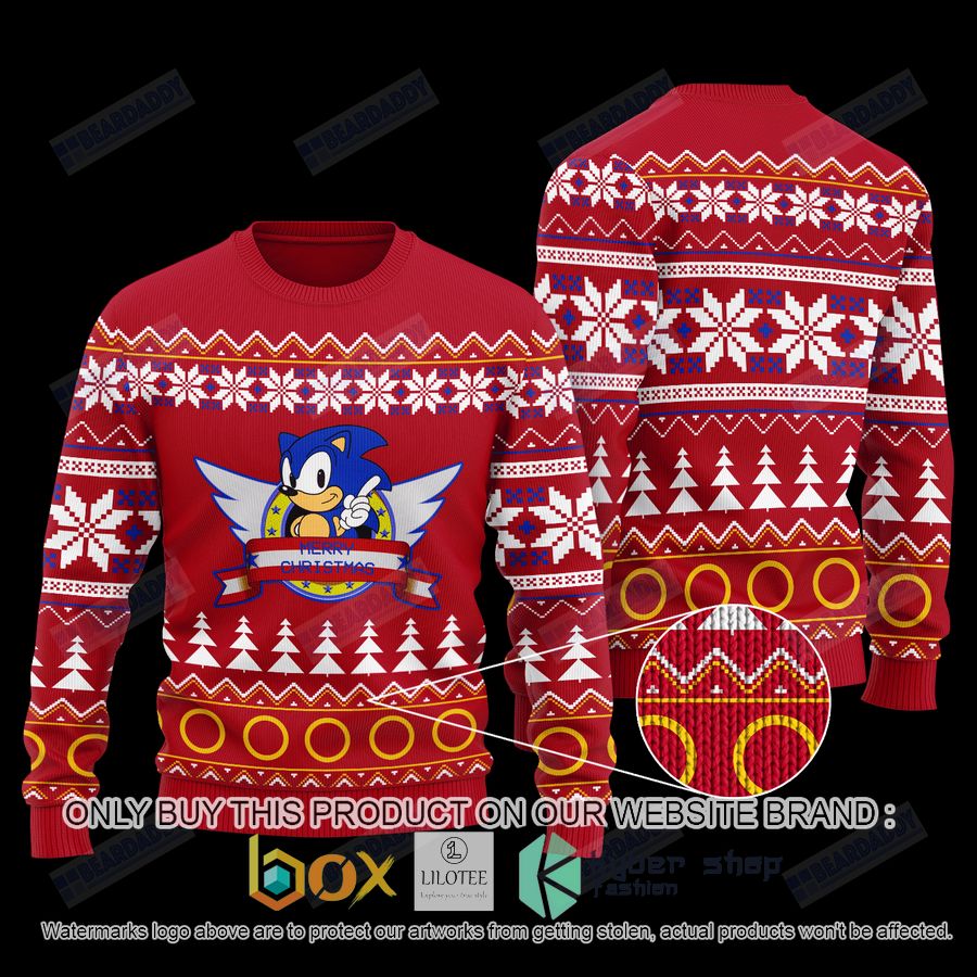 sega classic sonic wool sweater 1 94298