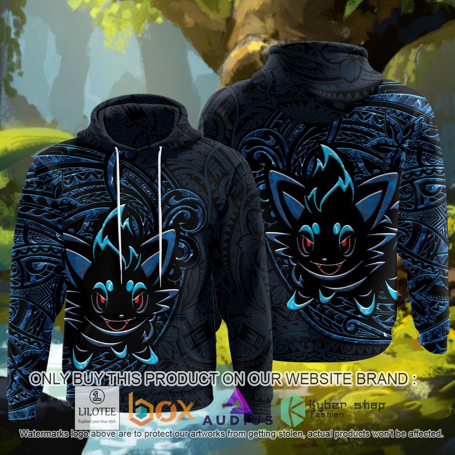 shiny zorua polynesian 3d hoodie 1 88177