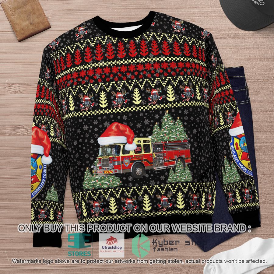 NEW Shippensburg Pennsylvania Vigilant Hose Company 1 black Christmas Sweater 6 shippensburg pennsylvania vigilant hose company 1 black christmas sweater 6 93555
