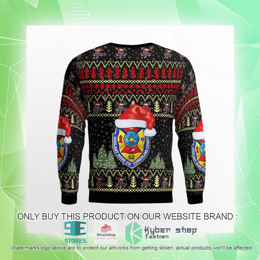 NEW Shippensburg Pennsylvania Vigilant Hose Company 1 black Christmas Sweater 9 shippensburg pennsylvania vigilant hose company 1 black christmas sweater 9 44018