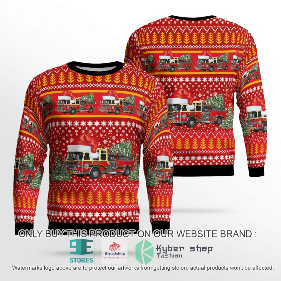 shippensburg pennsylvania vigilant hose company 1 red christmas sweater 1 16047