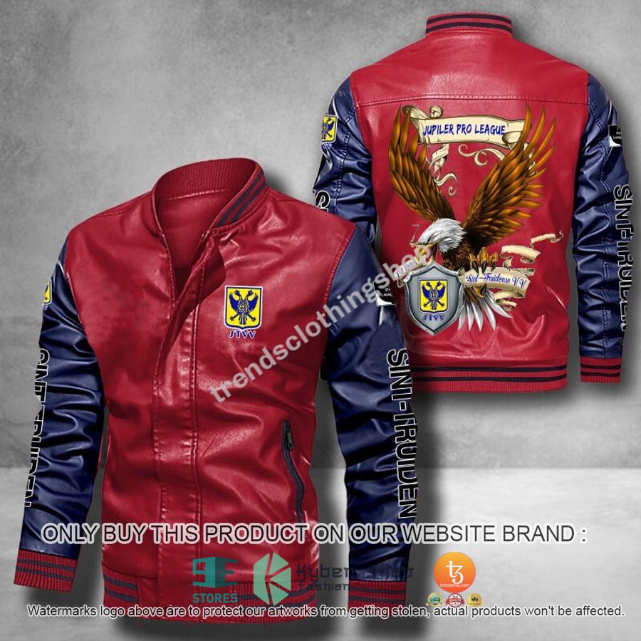 HOT Sint-Truidense Eagle League Bomber Leather Jacket 5 sint truidense eagle league leather bomber jacket 5 14209