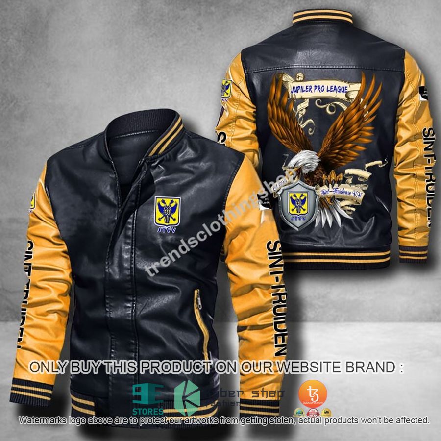 HOT Sint-Truidense Eagle League Bomber Leather Jacket 6 sint truidense eagle league leather bomber jacket 6 3044