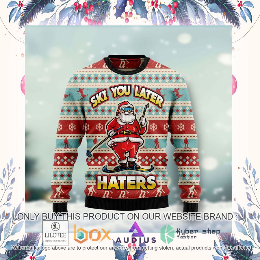 Ski You Later Ugly Christmas Sweater 10 ski you later ugly christmas sweater 10 86805