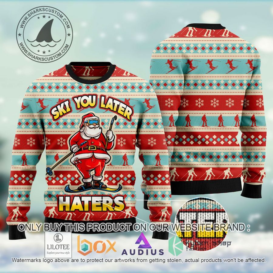 Ski You Later Ugly Christmas Sweater 3 ski you later ugly christmas sweater 3 89982