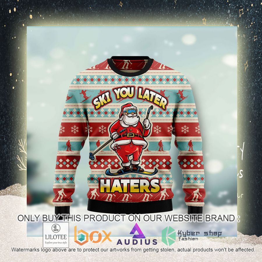 Ski You Later Ugly Christmas Sweater 4 ski you later ugly christmas sweater 4 87618