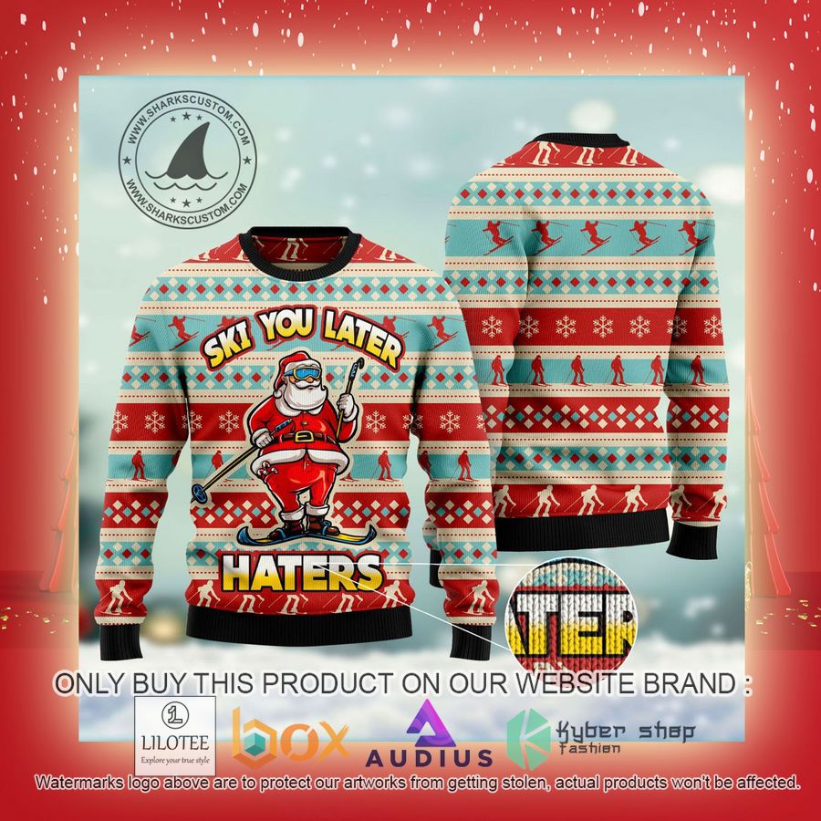 Ski You Later Ugly Christmas Sweater 9 ski you later ugly christmas sweater 9 79088