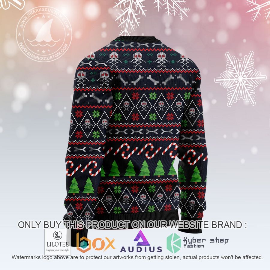 skull fac ugly christmas sweater 2 91109