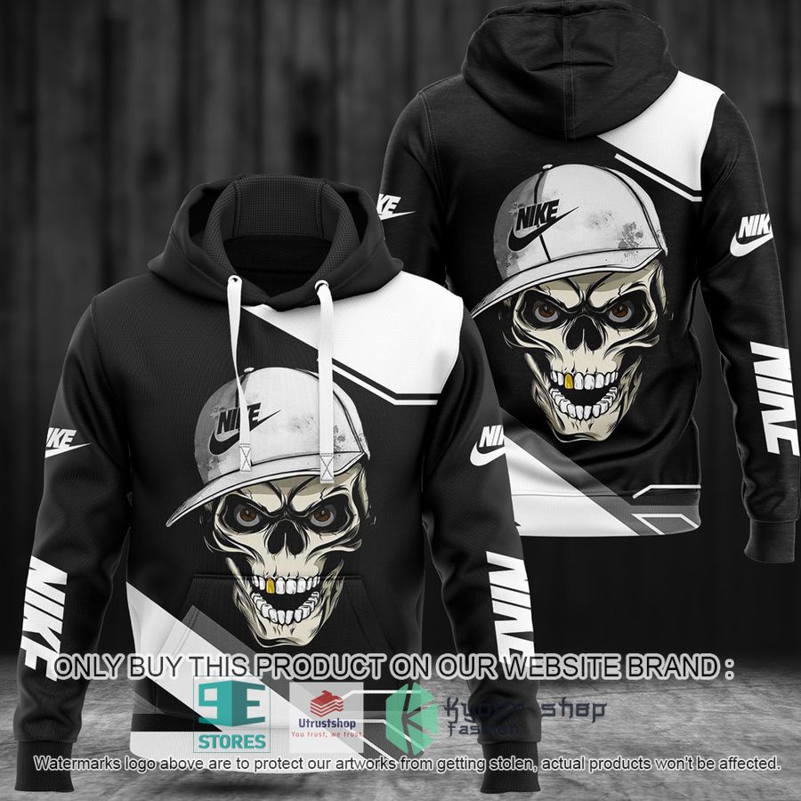 skull nike black 3d hoodie 1 30160