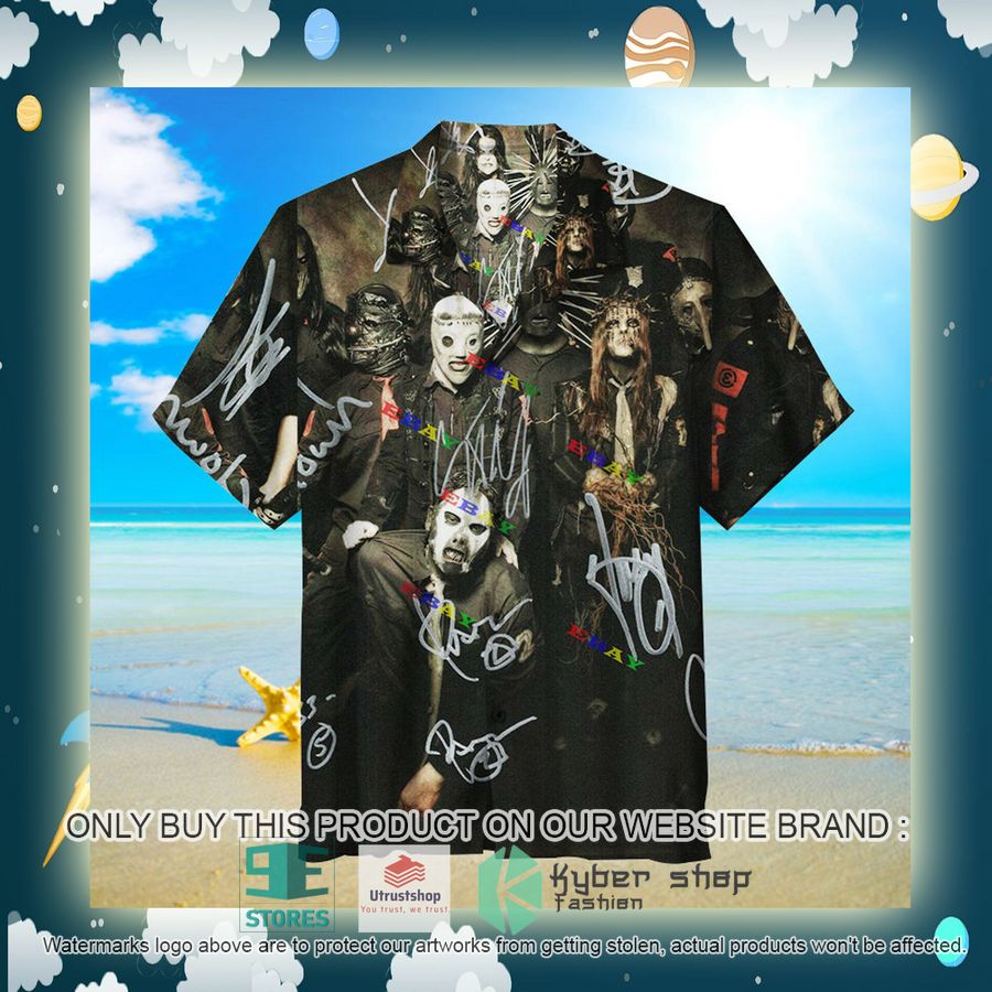 NEW Slipknot black Hawaii Shirt 2 slipknot black hawaiian shirt 2 34424