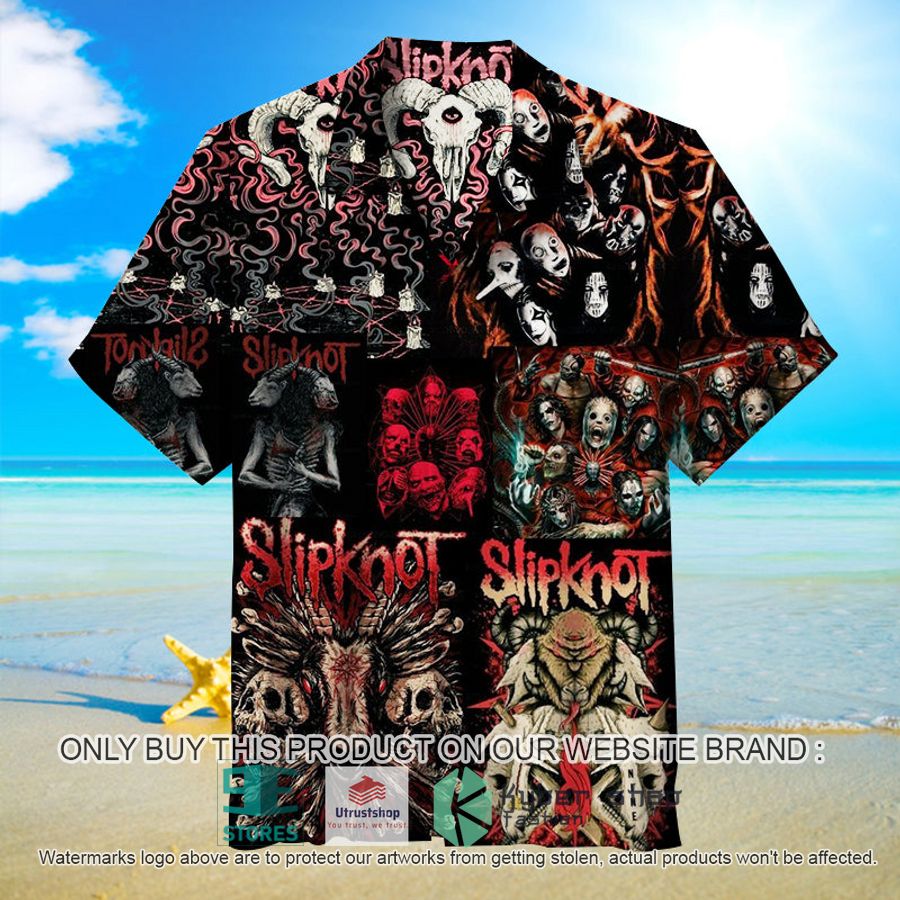 slipknot poster black hawaiian shirt 1 51043