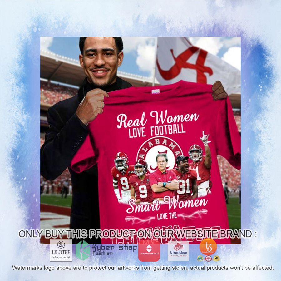 HOT Smart Women Love Alabama Crimson Tide 2D Hoodie, Shirt 3 smart women love alabama crimson tide 2d shirt hoodie 2 51166