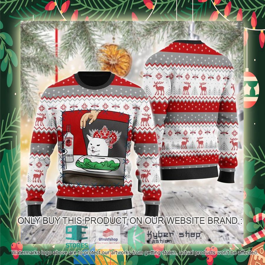 smirnoff vodka cat meme ugly christmas sweater 2 99182