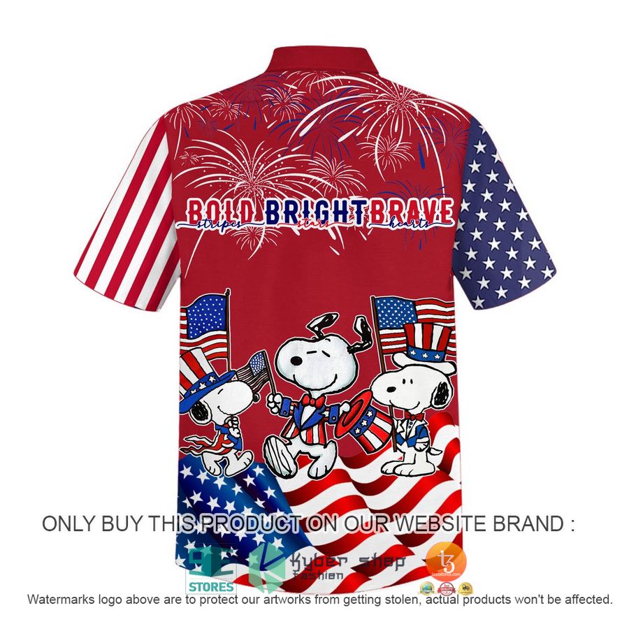 HOT Snoopy Dog Firework Clown US Flag Bold Bright Brave Hawaiian Shirt 3 snoopy dog firework clown us flag bold bright brave hawaiian shirt 3 94558