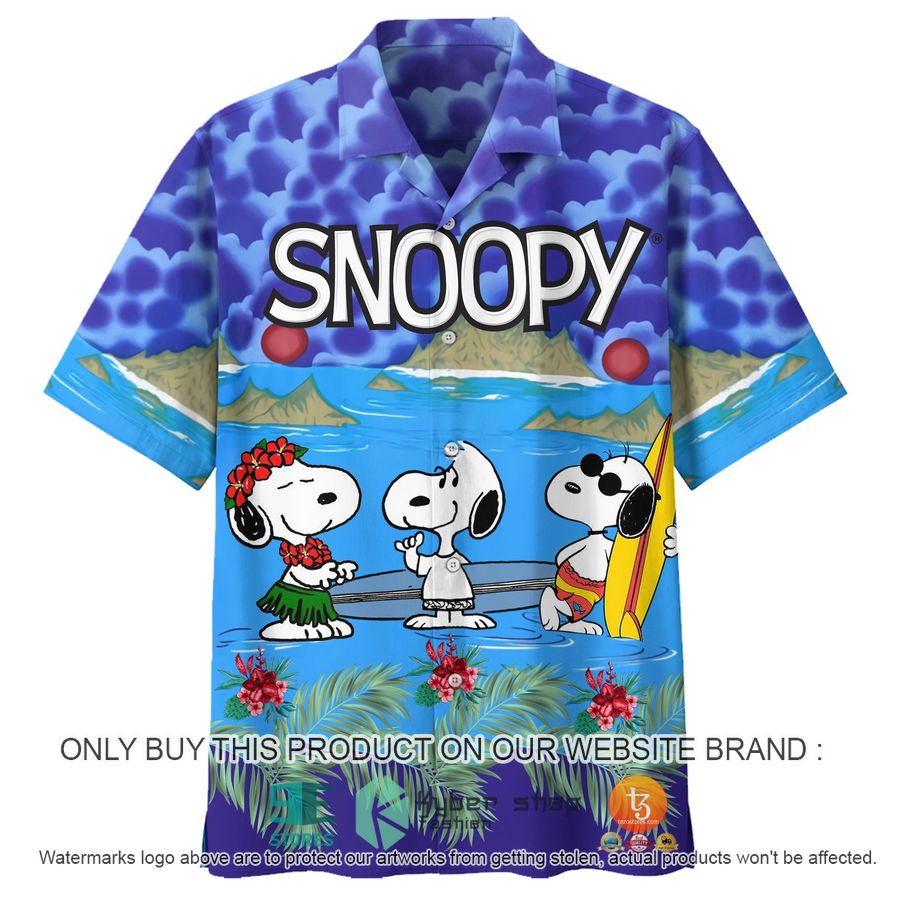 snoopy hawaii dancing hawaiian shirt 2 8337