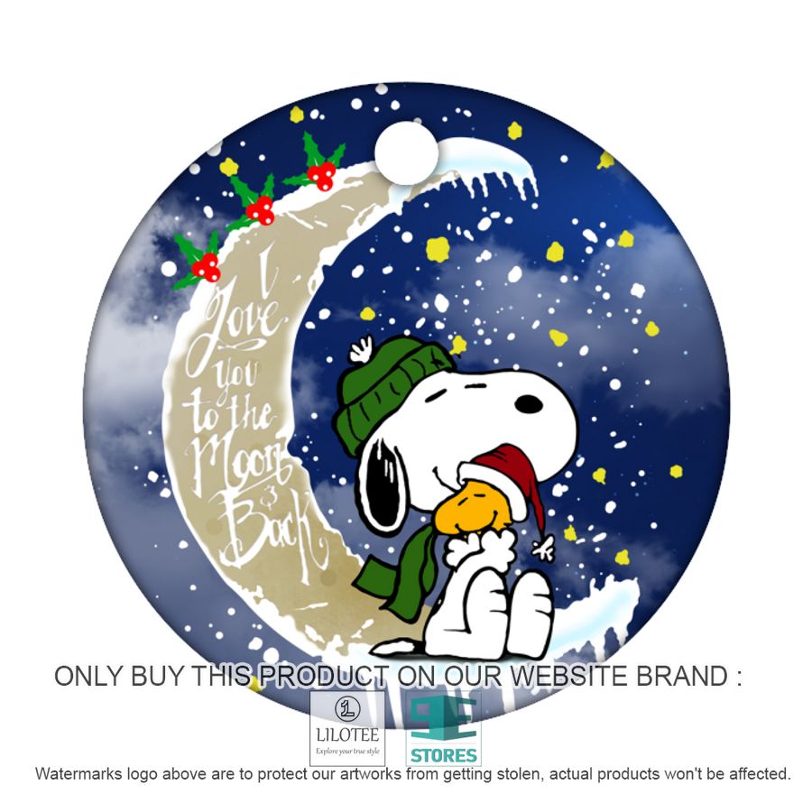 NEW Snoopy I love you to the moon and back Christmas ornament 3 snoopy i love you to the moon and back christmas ornament 2 55467
