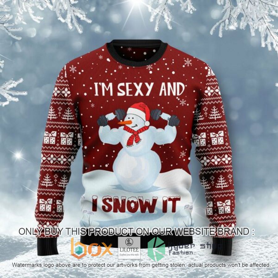snowman christmas ugly christmas sweatshirt 1 94396