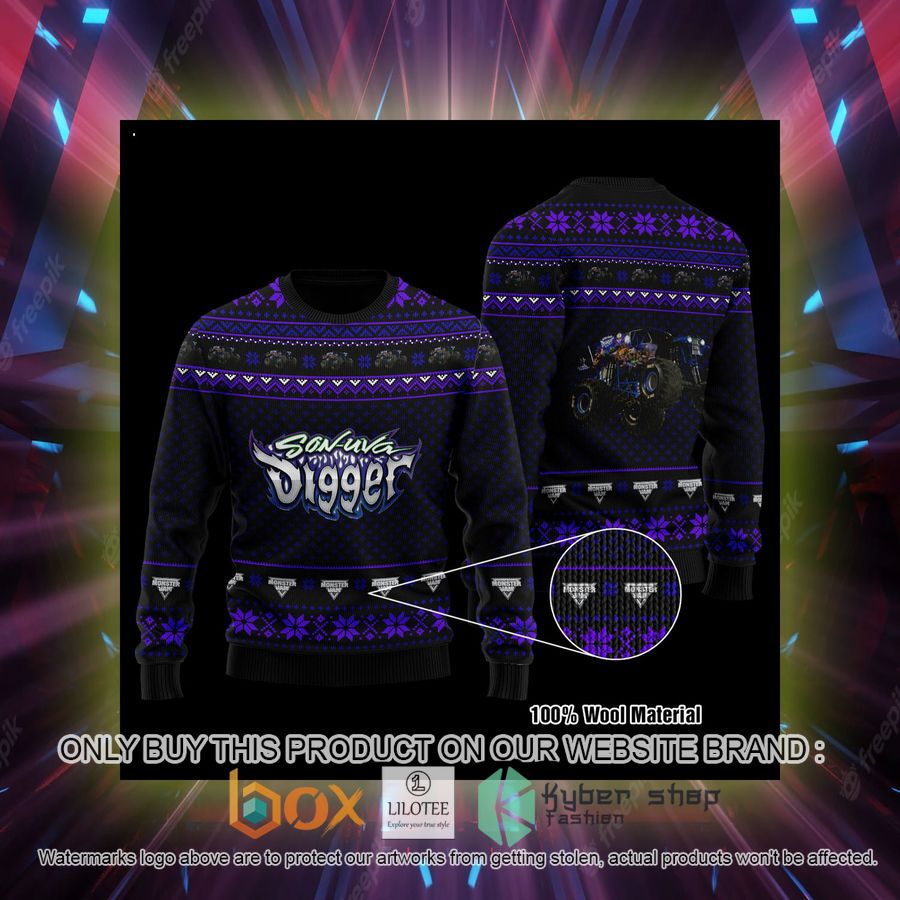 sonuva digger dark purple wool sweater 2 42225