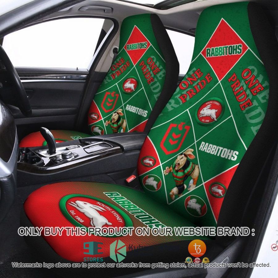 south sydney rabbitohs one pride car seat covers 1 45491