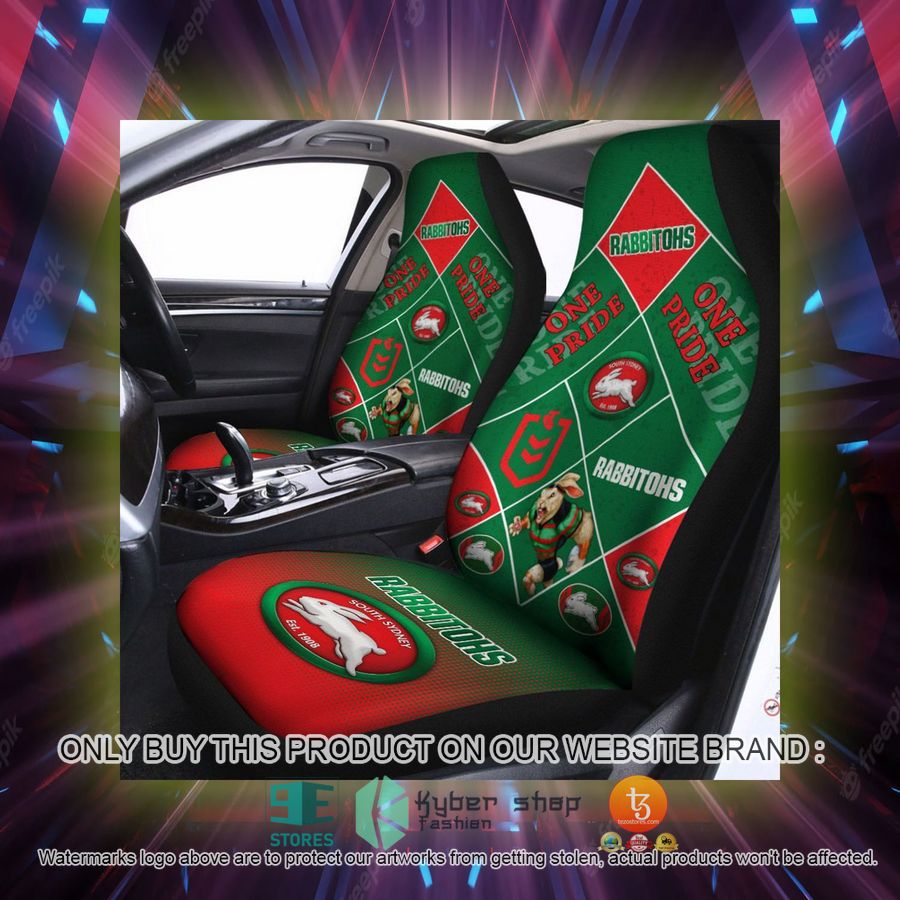 south sydney rabbitohs one pride car seat covers 2 47746