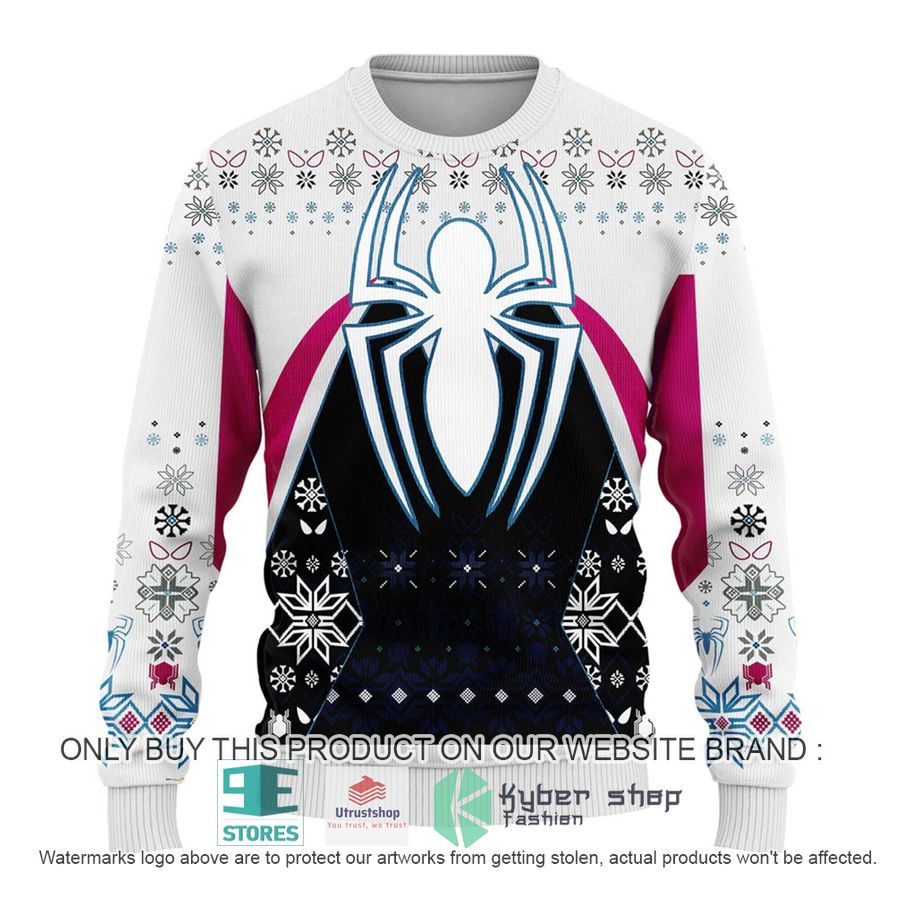 spiderman white ugly christmas sweater 1 62031