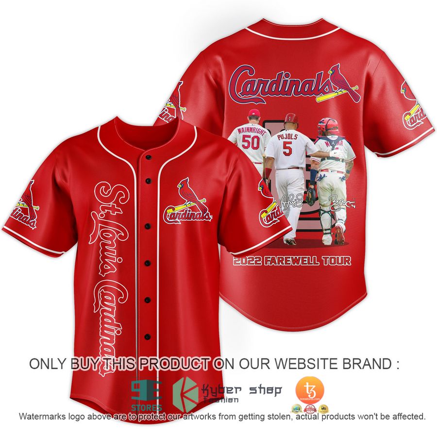 st louis cardinals 2022 farewell tour red baseball jersey 1 7724