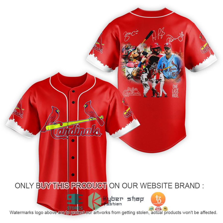 st louis cardinals one last ride baseball jersey 1 29282