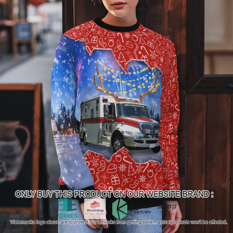 NEW St. Mary's County Maryland Mechanicsville Volunteer Rescue Squad Christmas Sweater 5 st marys county maryland mechanicsville volunteer rescue squad christmas sweater 5 16335