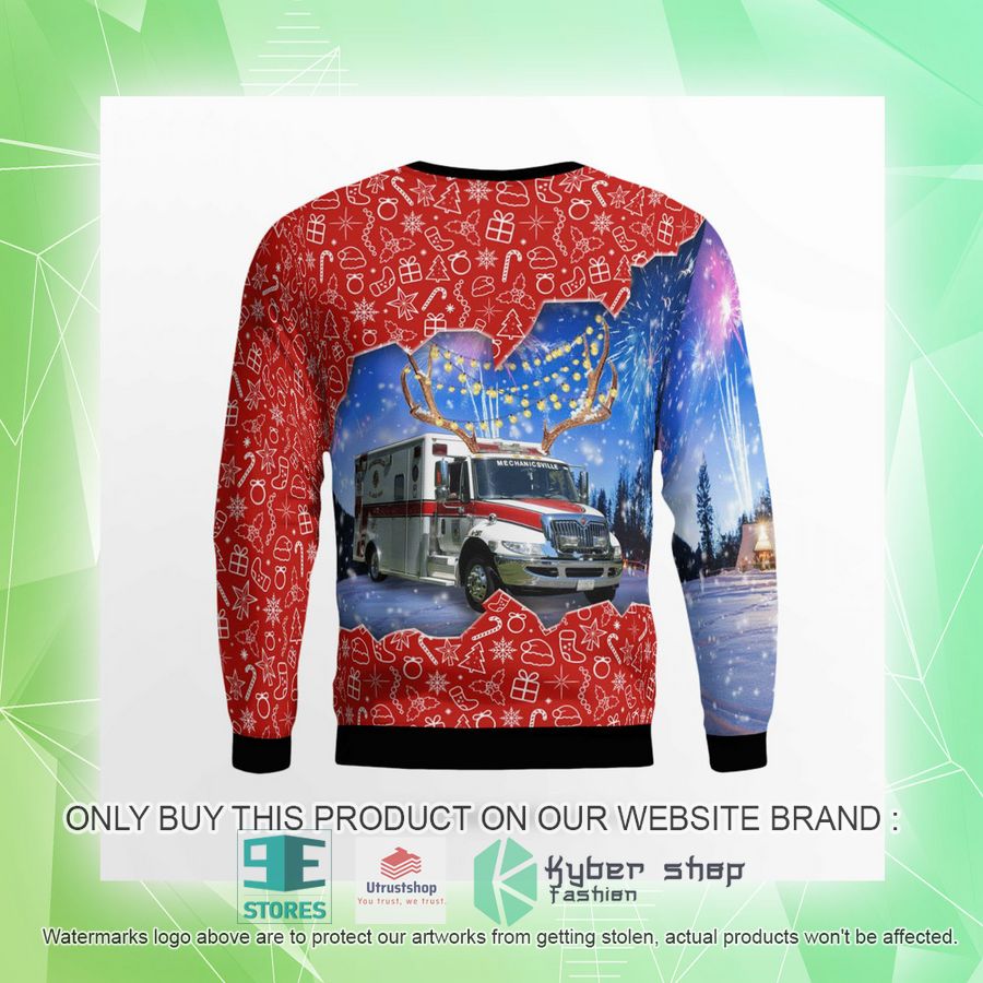 NEW St. Mary's County Maryland Mechanicsville Volunteer Rescue Squad Christmas Sweater 9 st marys county maryland mechanicsville volunteer rescue squad christmas sweater 9 14756