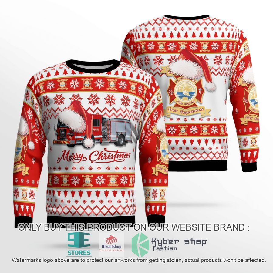 st petersburg pinellas county florida st petersburg fire department christmas sweater 1 41486
