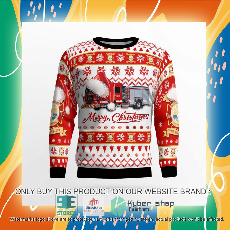 NEW St. Petersburg Pinellas County Florida St. Petersburg Fire Department Christmas Sweater 8 st petersburg pinellas county florida st petersburg fire department christmas sweater 8 45554
