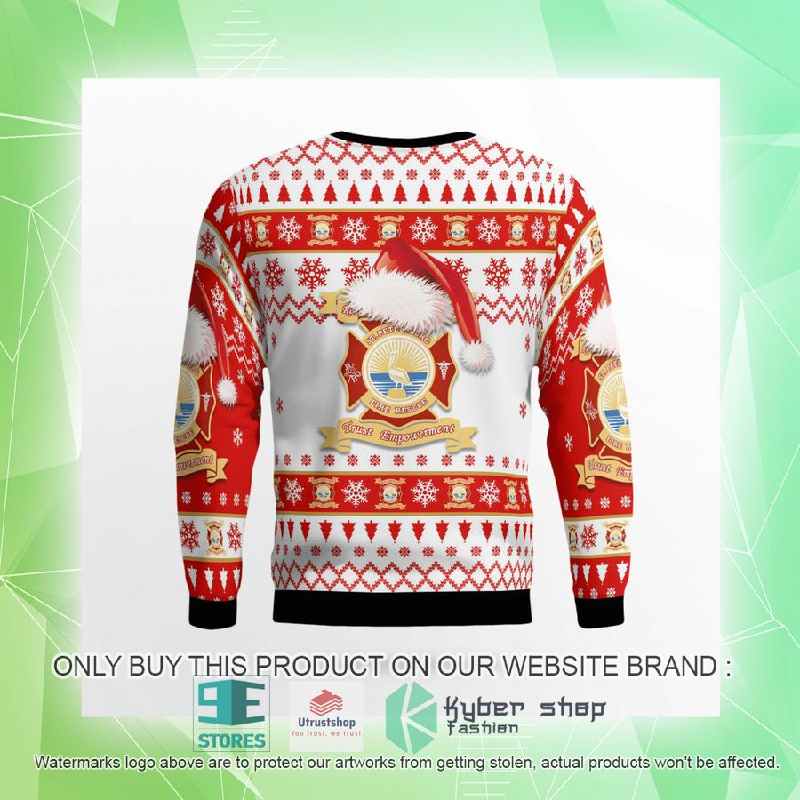 NEW St. Petersburg Pinellas County Florida St. Petersburg Fire Department Christmas Sweater 9 st petersburg pinellas county florida st petersburg fire department christmas sweater 9 42145
