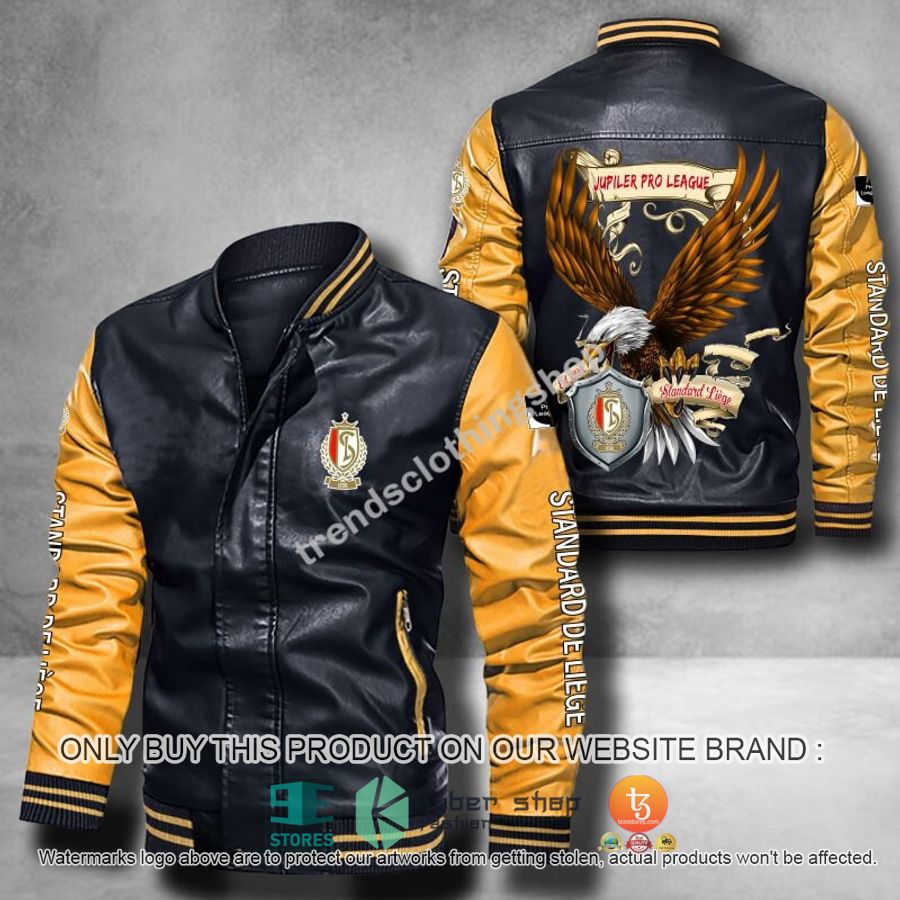 HOT Standard Liege Eagle League Bomber Leather Jacket 6 standard liege eagle league leather bomber jacket 6 90492