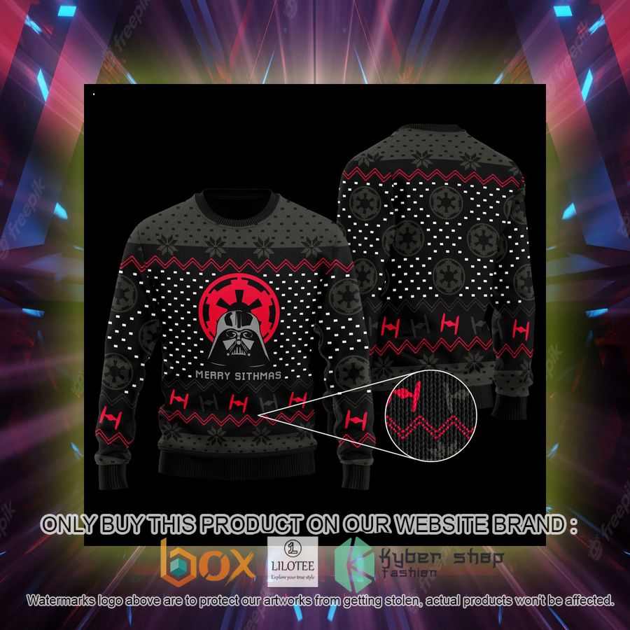 star wars darth vader merry sithmas wool sweater 2 71277