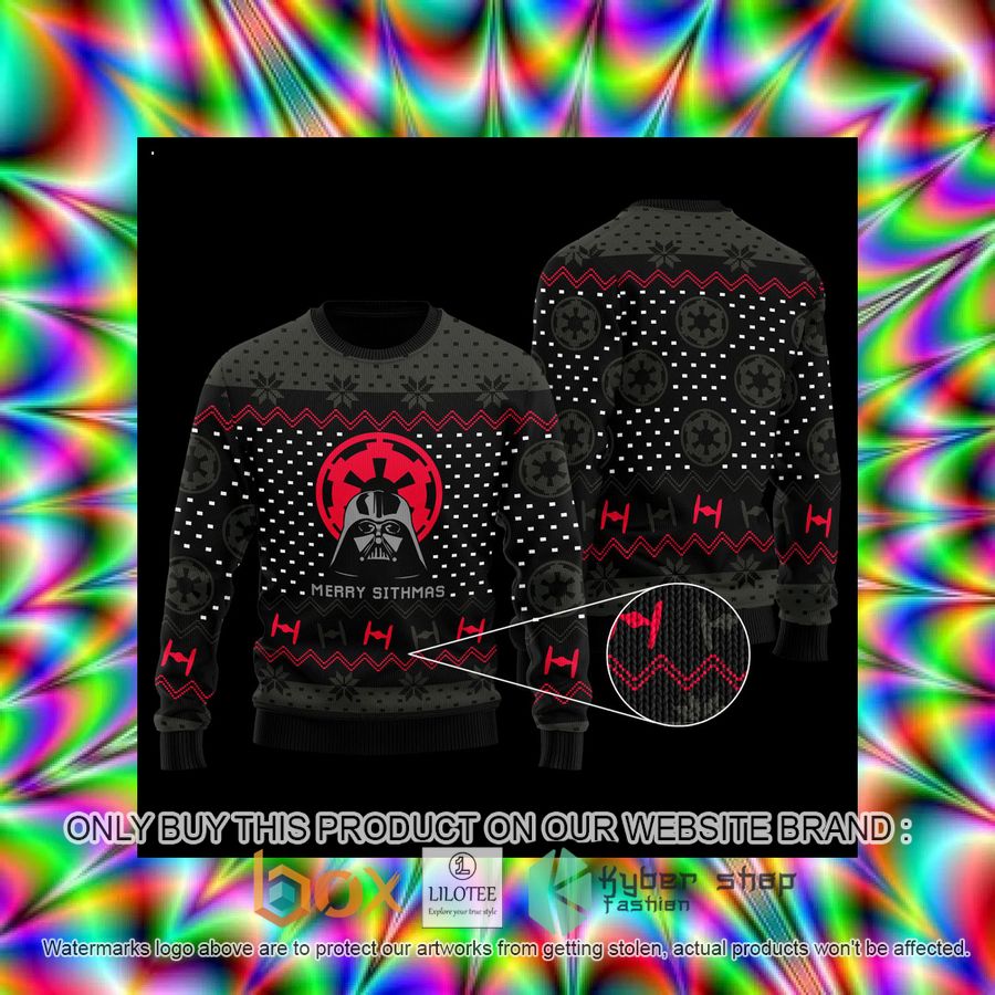 Star Wars Darth Vader Merry Sithmas Wool Sweater 3 star wars darth vader merry sithmas wool sweater 3 79187