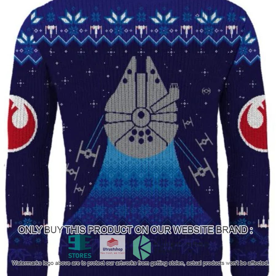 NEW Star Wars Frosty Falcon Ugly Sweater 17 star wars frosty falcon ugly christmas sweater 1 56948